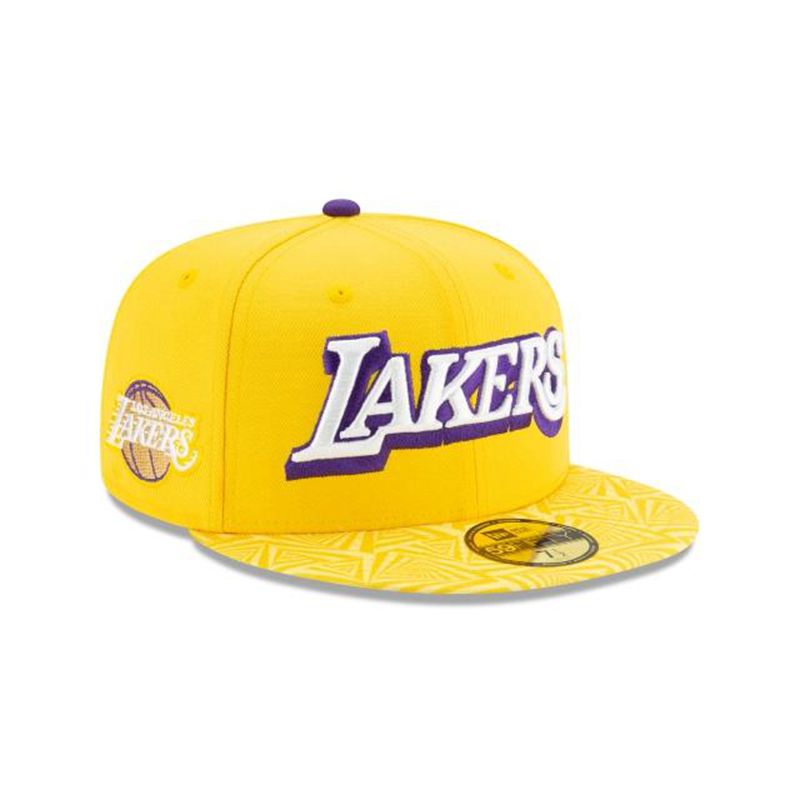 NBA Los Angeles Lakers 2019 Authentics City Series 59Fifty Fitted (TOR2684) - Yellow New Era Caps